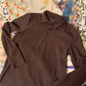 Old Navy Dark Brown Polo Shirt